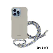 INJOY｜iPhone 17/16/15/14/SE3 可拆式 Urban Colourful 太空灰 背繩防摔手機殼