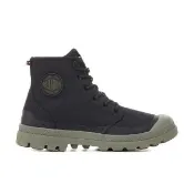 【Palladium】PAMPA RCYCL LITE+WP+ ZIP再生科技輕量拉鍊橘標防水靴-中性-黑/墨綠(74066-008)