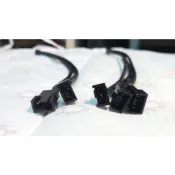 CPU風扇4針1分2，4針1分3，主機小4針一分二線/小4pin風扇供電接口擴展線，PWM雙風扇同時控溫線