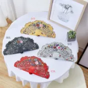 佛朗明哥 最後庫存 舞蹈扇子折扇西班牙雙面手繪扇拍照扇國潮折扇漢服舞蹈扇子雙面20公分