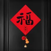⚡臺灣出貨⚡免運⚡新款喬遷之喜入戶門福字磁吸門貼家用大門裝飾新居氛圍佈置用品⚡可開票⚡