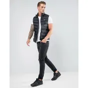 A&F Abercrombie & Fitch 男 羽絨 背心 深藍色 可收納 輕量 防寒 保暖 鴨絨 寒流必備 滑雪衣