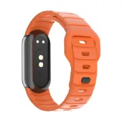 鎧甲 反扣 釘扣 矽膠 錶帶  適用於 小米手環 11 10 9 8  Xiaomi Band