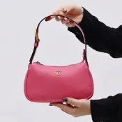 GUCCI Aphrodite  經典GGLOGO肩背小包/腋下包(粉)