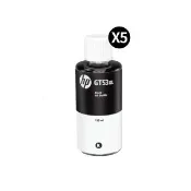 【HP 惠普】官方直營 5入組★GT53XL 黑色墨水瓶(1VV21AA)(Smart Tank215/520/615/580/725/755/795)