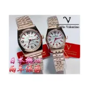 (店+)【Emilio Valentino 范倫提諾】C&F 【Emilio Valentino】專櫃精品 經典實用款高雅玫瑰金貝殼系列防刮鏡面全不鏽鋼腕錶 單隻售價兩年保固