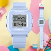 CASIO 卡西歐 BABY-G 隨附6個繽紛錶帶環 像素動畫手錶 開學換新季 送禮推薦 BGD-10L-2