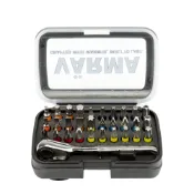 (店+)BITS起子頭31件組｜25mm起子頭＋迷你起子棘輪扳手｜批頭轉接組 螺絲起子配件工具｜迷你維修用快拆起子套組｜居家工具