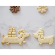 超可愛 小臘腸 餅乾模 DIY 烘焙壓模 糖霜 餅乾模 翻糖模 3D 列印模卡通模 臘腸狗 餅乾壓模 韓系餅乾模