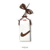 NIKE PREMIUM 米咖色 運動 休閒 皮革 蛇紋 可觸控 卡片包 手機包 斜背包【IF1668-120】