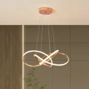 huangjinlang 【輕奢電鍍】吊燈 LED吊燈 設計師款吊燈 客廳吊燈 吧檯吊燈 餐廳吊燈 現代簡約吊燈 個性創意吊燈 2024新款 防眩光 高顯色
