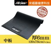 來福嘉 LifeGear 88300 台灣製6mm運動器材隔音抗震地墊(中版) 吸震 避震 飛輪 健身車