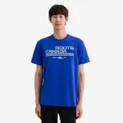 【Roots】Roots男裝-ROOTS CANADA NOCTURNAL 短袖上衣(藍色)