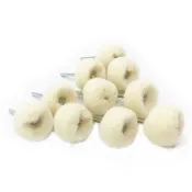 手作雕刻工具 打磨工具 羊毛球拋光磨頭 3.0柄鏡面拋光輪 帶柄羊毛輪電動工具配件磨頭 特賣S