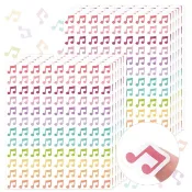 ❤️台灣現貨❤️【1張108入】音符貼紙 音樂貼 貼紙 生日快樂 鋼琴教室 音樂老師 手帳本本裝飾【開立發票】