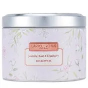 [Strawberrynet草莓網]【Carroll & Chan 卡羅爾與陳】100%蜂蠟罐裝蠟燭 - 茉莉、玫瑰與小紅莓
