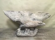 特價 WH24411【四十八號老倉庫】二手 早期 台灣 老鷹 木雕 高22cm 小瑕 1隻價