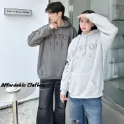 《AC》🇰🇷 BOSTON勾毛帽T 3色 BOSTON 勾毛 帽T 男生 女生 穿搭 寬鬆 冬季 上衣 #I80679