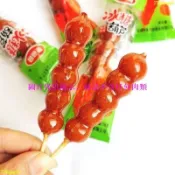 抖音同款 進口零食冰糖葫蘆 迷你冰糖葫蘆 約18g/袋 果潤園山楂球糖 蜜餞果糕 無核山楂球 促消化 小朋友零嘴可批發