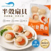 【昊鼎水產】半殼扇貝／500g／帶殼扇貝／扇貝／帆立貝／干貝／冷凍扇貝／烤扇貝／貝類／冷凍食品／海鮮批發