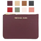 【美麗小舖】MICHAEL KORS MK 十字紋防刮真皮 鑰匙零錢包 零錢包 卡片夾 全新正品現貨在台
