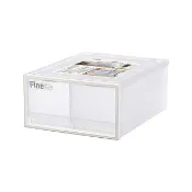 【真心良品】面寬40cm- Fine雙抽屜整理箱30L-1入組(收納箱 置物箱 KEYWAY)