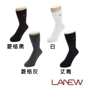 LA NEW 紳士無痕中筒襪-菱格