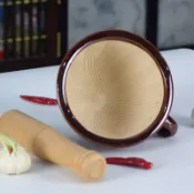 家用款式擂缽 辣椒皮蛋老式加厚粗陶瓷研磨碗擂茶缽蒜臼子搗蒜泥神器