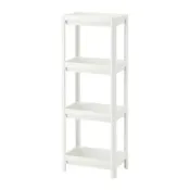 【IKEA 宜家家居】VESKEN 層架組，白色，37x23x101 公分
