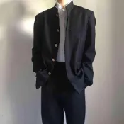 dk制服初中高中生高校班服JK校服中山裝cos服西裝學院風男女外套