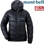 台北山水戶外用品專門店 Mont-Bell Alpine Down Parka 女款羽絨衣/羽絨外套 立體隔間連帽款800FP 1101408 BK 黑