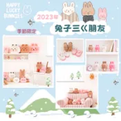 ✨全現貨✨2023 兔子三個朋友【韓國Daiso大創】兔子 抱枕 拖鞋 包包 存錢筒 髮帶