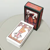 12*7cm水瓶座 寶瓶宮塔羅牌 英文桌遊 卡牌遊戲 Aquarian Tarot