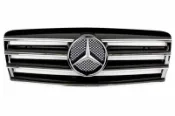 賓士 W210 E-class 1996~1999 改裝水箱護罩 水箱罩 跑車款水柵 中網 黑色