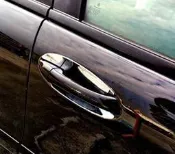 ~圓夢工廠~ Benz 賓士 S W220 S320 S350 S500 S430 98~02 車門防刮鍍鉻把手內襯飾貼