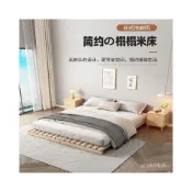 (店+)熱銷#新品  日式榻榻米床架實木排骨架雙人落地木闆床地臺矮床架出租屋經濟型