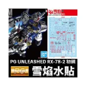 (店+)【鋼普拉】雪焰水貼 螢光版 BANDAI PG 1/60 UNLEASHED RX-78-2 GUNDAM 初鋼 水貼紙