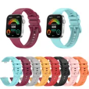華為HUAWEI WATCH FIT 3 4 5 Pro 錶帶 彩色 替換 運動 軟 腕帶 手鍊