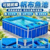 【附發票可開統編】帆布魚池 養魚池專用 帶過濾系統 防水布 帆布池 養殖水池 刀刮布 魚池過濾 陽台防水布