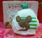 全新♡♥~Cc26~7-11【小熊學校】熊寶包收納組《傑琪睡覺中 小圓包》~♥♡~94g~