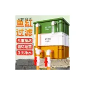 (店+)[廠家直銷 可開發票]魚池箱 烏龜飼養箱 水產養殖箱 魚缸過濾週轉箱魚池外置滴流式過濾盒循環增氧設備兩層三層循環箱