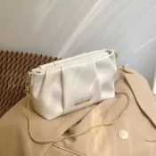 Bag House👜 包包女新款小衆設計鏈條餃子包單肩斜挎包高級質感小衆複古包
