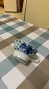 古瓷堂日本回流瓷器 日本回流 手繪青花交趾釉咖啡杯 作家器 名家底款 九谷燒風格 相馬焼 全美品 復古茶器 日式茶杯 陶瓷杯 手作工藝