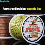 HARRIETTIO釣魚線迷彩黃100米10-60磅高品質編織實用的4股