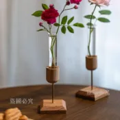 免運🔥花瓶 試管花瓶 插花器 壁掛式花瓶 實木花瓶 創意花瓶 簡約花瓶 玻璃花瓶 桌上花瓶 文青花瓶 居家裝飾花瓶