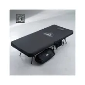 (店+)CAMPING ACE 野樂 黑森戰術大壩拉絲行軍床【露營狼】