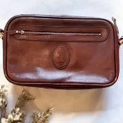 卡地亞 Les Must de Cartier 法國製真皮勃艮第酒紅肩背包