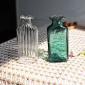 現貨【小玻璃瓶】訂製 娃屋傢俱 插花瓶 創意長方體花瓶 手工創意 玻璃製品 上新