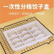 墨韵書香 優品#一次性餃子盒 透明餃子外賣打包盒一次性速凍生熟水餃食品級包裝盒20格混沌盒子824