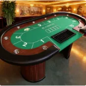新品 德州撲克桌 折疊臺面 棋牌室 籌碼撲克牌桌布顏 色可定製 德州桌子專業